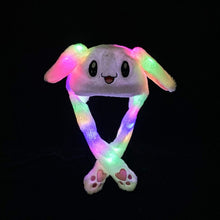 Load image into Gallery viewer, Kocozo Rabbit Hat with Moving Ears Cute Cartoon Toy Hat Airbag Kawaii Funny Toy Cap Kids Plush Toy Birthday Gift Hat for Girls