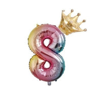 Load image into Gallery viewer, 32inch Digital Balloons Toys Kids Happy Birthday Party Theme Decor Cartoon Inflatable Party Hat Column Gift Toys for Children