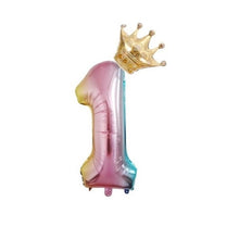 Load image into Gallery viewer, 32inch Digital Balloons Toys Kids Happy Birthday Party Theme Decor Cartoon Inflatable Party Hat Column Gift Toys for Children