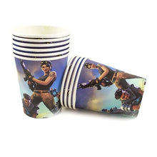 Load image into Gallery viewer, Fortnite birthday decoration supplies tableware toy ornaments set atmosphere decoration home life supplies children gifts.