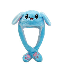Load image into Gallery viewer, Kocozo Rabbit Hat with Moving Ears Cute Cartoon Toy Hat Airbag Kawaii Funny Toy Cap Kids Plush Toy Birthday Gift Hat for Girls