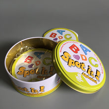 Load image into Gallery viewer, Dobble HP 16 Style Harried Spot It Card Game Toy Iron Box Potter Sport Go Camping Hip Kids Board Games Gift Animals Alphabet123