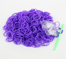 Load image into Gallery viewer, 600pcs 19 Color Loom Rubber Bands for Christmas Day Gift Refill Kit with 25pc S Clips 1 Hook for Weaving Creativity Bracelet Toy
