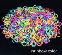 Load image into Gallery viewer, 600pcs 19 Color Loom Rubber Bands for Christmas Day Gift Refill Kit with 25pc S Clips 1 Hook for Weaving Creativity Bracelet Toy
