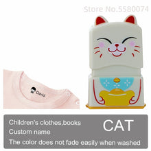 Load image into Gallery viewer, custom-made Baby Name Stamp DIY for children Name Seal student clothes chapter Not Easy To Fade Security Name Stamp Sticker
