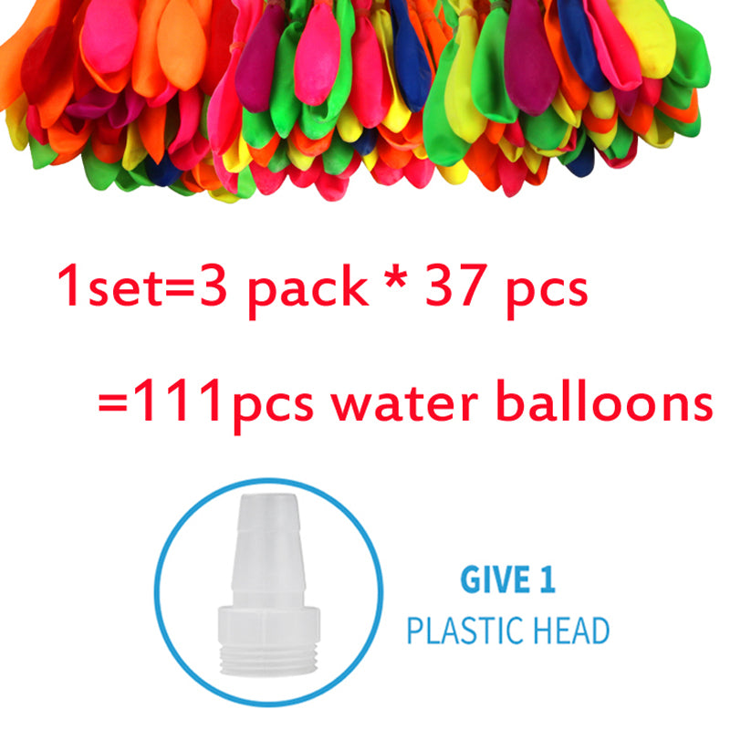 111pcs Water bomb balloons Amazing Filling Magic Balloon Children Water War Game Supplies Kids Summer toys for Outdoor Beach