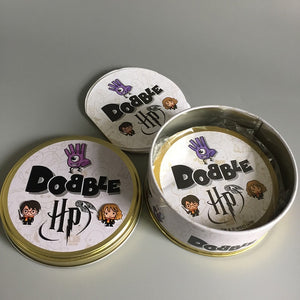 Dobble HP 16 Style Harried Spot It Card Game Toy Iron Box Potter Sport Go Camping Hip Kids Board Games Gift Animals Alphabet123